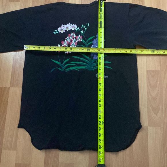 Vintage Eagle Sportswear Black Button T Shirt R.F. Orchid Inc Men XL Made USA - Picture 8 of 8